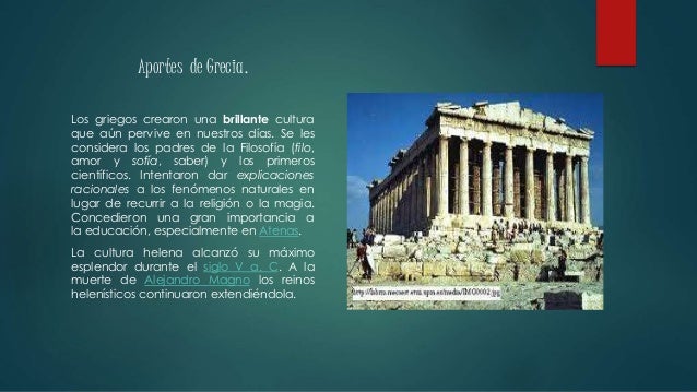 Aportes de la cultura griega