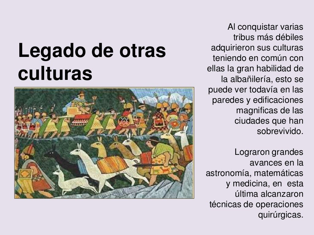 Aportes de la cultura inca Aportes de la cultura inca