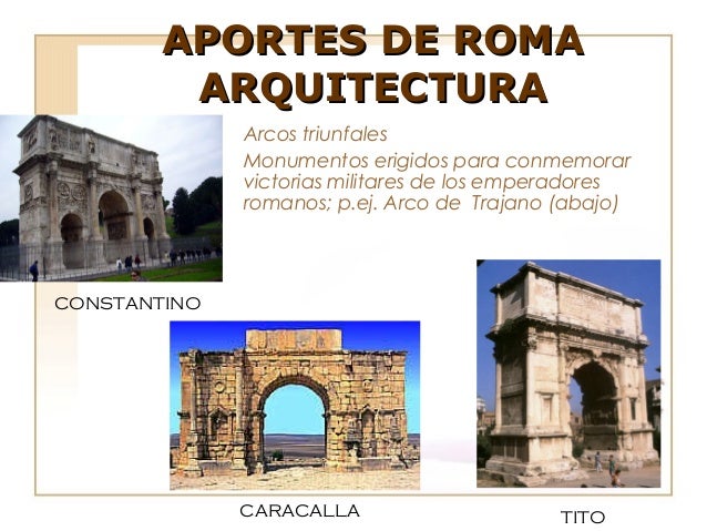 Aportes de roma