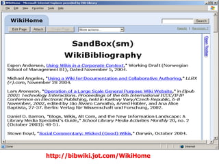 http://bibwiki.jot.com/WikiHome
 