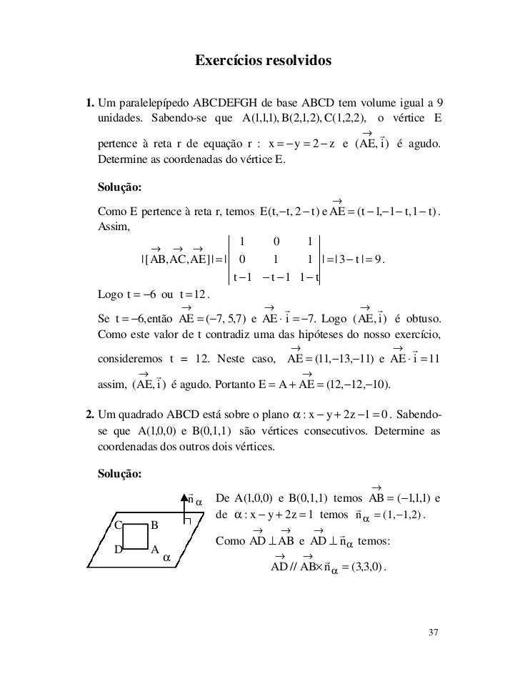 Apost2 Exresolvidos Retas Planos