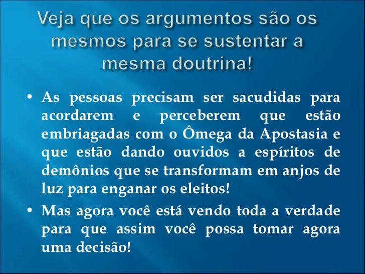 Apostasia Alfa e Ômega