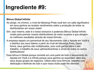Ingrediente #6:Inteligência no Envio de ConvitesConvidar as pessoas para conhecerem nosso clube é tão simples quanto apertar um botão.Após o lançamento, basta acessar sua Central de Negócios, digitar o nome e e-mail da pessoa a quem deseja apresentar nosso clube, clicar no botão Enviar e pronto!Este exclusivo sistema envia o convite e faz todo o gerenciamento dele sempre lhe apresentando informações em tempo real. Desta forma, seu trabalho é facilitado e você verdadeiramente pode desenvolver um trabalho a partir de sua casa em tempo parcial.Nosso sistema, o Loto Target, possui uma inteligência no envio que visa sempre entregar o convite a seus prospectos!