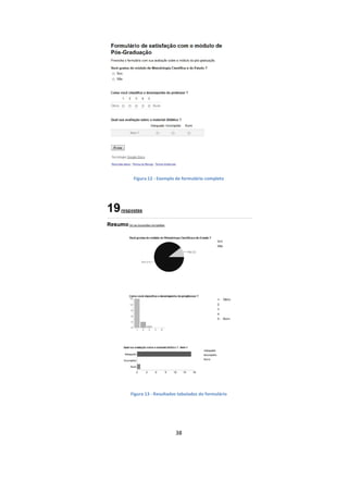 38
Figura 12 - Exemplo de formulário completo
Figura 13 - Resultados tabulados do formulário
 