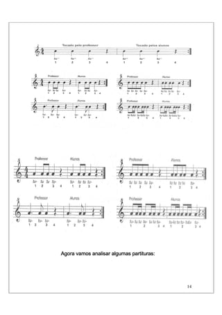 14
Agora vamosAgora vamosAgora vamosAgora vamos analisaranalisaranalisaranalisar algumasalgumasalgumasalgumas partituras:partituras:partituras:partituras:
 