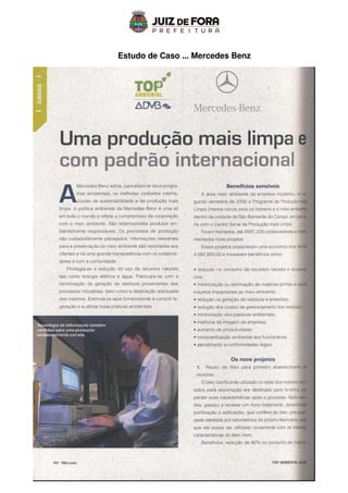21
Estudo de Caso ... Mercedes Benz
 