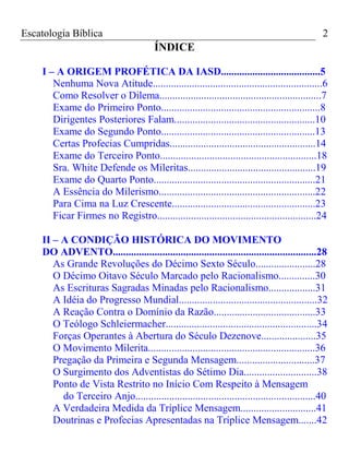 Escatologia Bíblica                                                                           2
                          ...