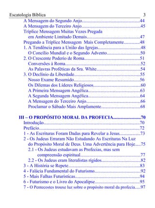 Escatologia Bíblica                                                                          3
       A Mensagem do Segund...