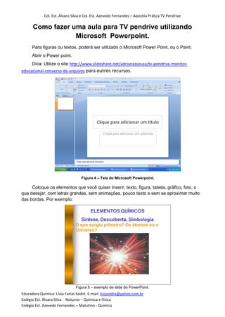 Apostila  Como Fazer Aula Para Tv Pendrive ou multimidia