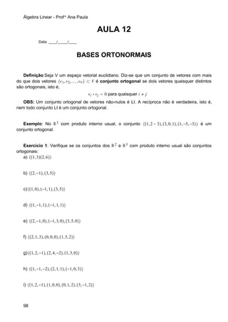 Apostila De Algebra Linear