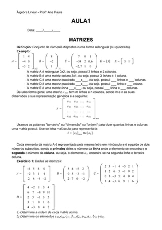 Apostila De Algebra Linear