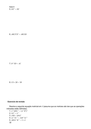 Apostila De Algebra Linear