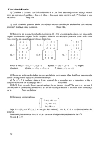Apostila De Algebra Linear