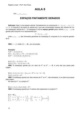 Apostila De Algebra Linear