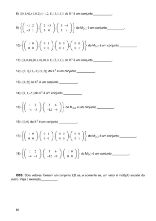 Apostila De Algebra Linear
