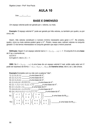 Apostila De Algebra Linear
