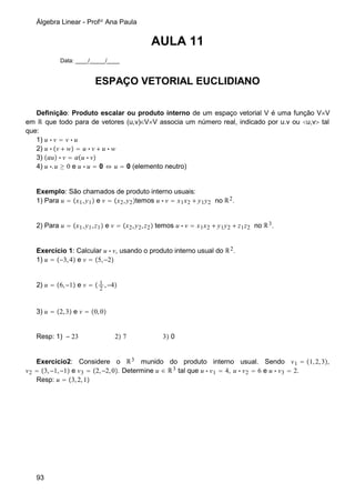 Apostila De Algebra Linear