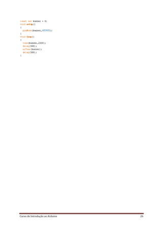 Curso de Introdução ao Arduino 26
 