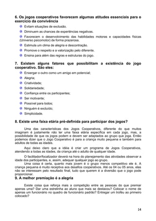 Apostila De Jogos Cooperativos