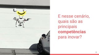 E nesse cenário,
quais são as
principais
competências
para inovar?
20
 