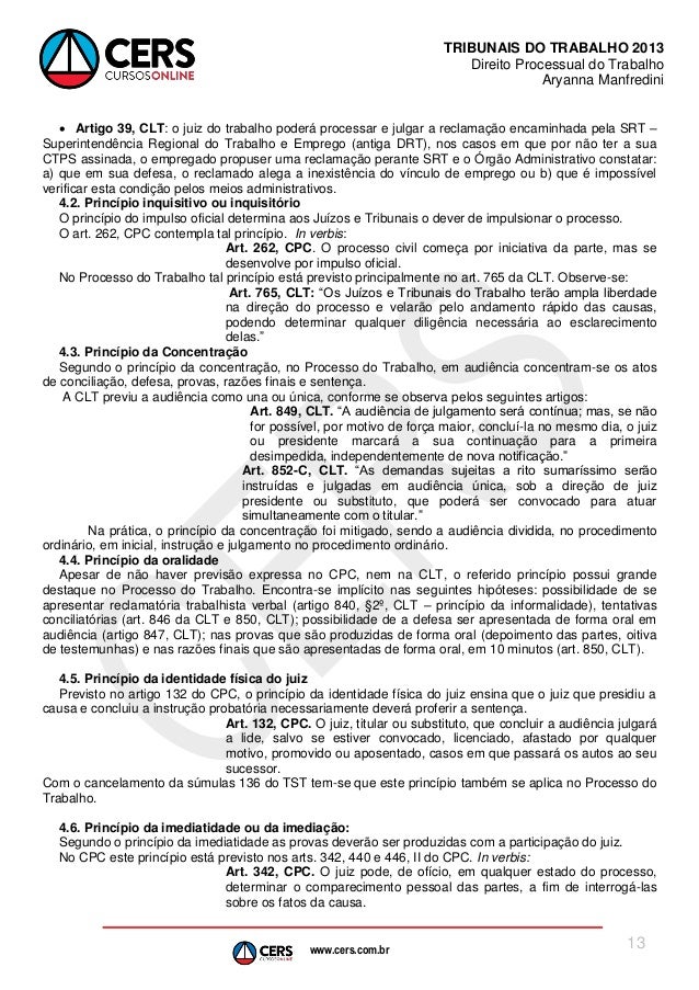 Artigos direito do trabalho