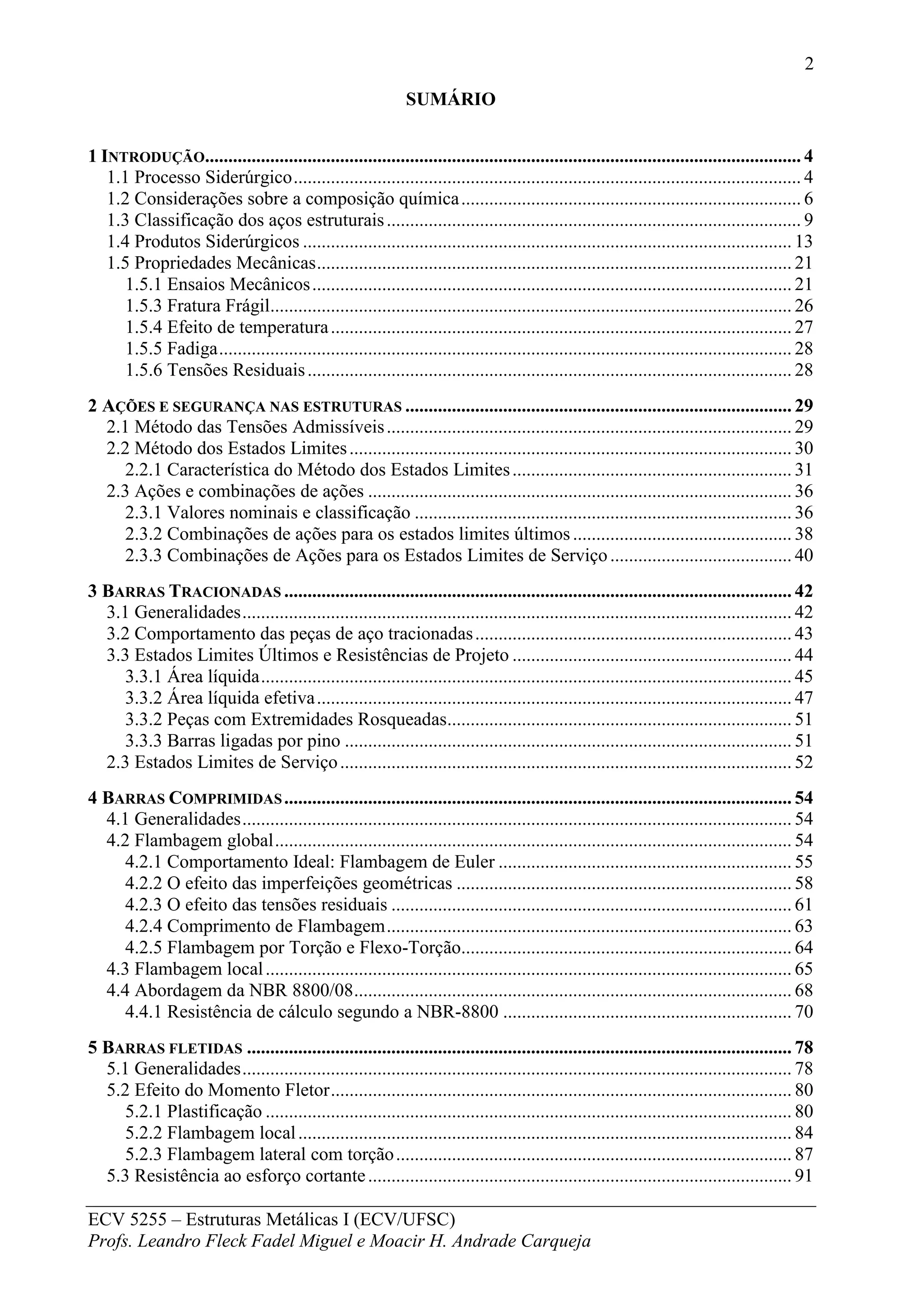 Apostila ecv5255-estruturas-metalicas-i | PDF