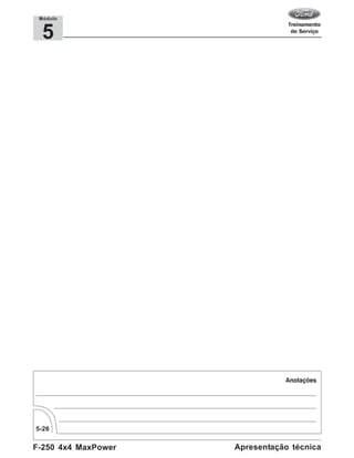 F-250 4x4 MaxPower
5-26
Apresentação técnica
5
Módulo
 