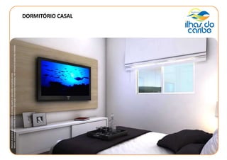 DORMITÓRIO CASAL
Materialprovisórioparatreinamentodevendas,sujeitoaalteraçõessemprévioaviso.
Móveis,acabamentos,utensíliosdomésticosedecoraçãomeramenteilustrativos,nãoinclusosnopreçodasunidades.
 