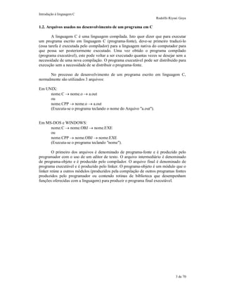compreendendo os fundamentos: estrutura básica dos... Apostila de Linguagem C | PDF