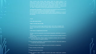 Nunca tencione uma corrente muito quente, espere por alguns minutos o seu
resfriamento. O metal da corrente em alta temperatura se expande (dilatação) e se a
pressionarmos na barra ainda quente, ela pode contrair-se ainda mais, o que pode
provocar um aperto excessivo da corrente contra a ponta da barra e contra a coroa,
causando desgaste e danos desnecessários, possibilitando inclusive, o empenamento
de algum componente envolvido, até mesmo da ponta do eixo do motor.
Tensionamento automático – O meio mais eficaz para garantir um bom tensionamento
da corrente é através da utilização de tensionador automáticos.
Os tensionadores automáticos são projetados para sempre compensar um provável
afrouxamento da corrente, ajustando-a para a pressão apropriada informada a máquina
pelo operador.
Afiação
Como afiar uma corrente?
Limpe a corrente antes de afiar
Não permita que a corrente traga a sujeira do campo, como o óleo, a serragem, terra,
areia, etc., para dentro de sua oficina. Sempre limpe o mesmo antes de enviar para a
oficina.
Avalie todos os componentes da corrente
Verifique se não há componentes excessivamente desgastados, danificados ou prestes a
romper.
Se necessário, corrija os danos ou substitua tais componentes antes da afiação. Durante a
inspeção, avalie:
 Se os rebites estão firmes. Observe todas as emendas da corrente, não só a realizada a
mão, mas também os originais de fábrica.
 Se há componentes quebrados, ou quebras das placas superiores, observando também se
o cromo não sofreu deslocamento.
 Excesso de rebarba, trincas e desgastes excessivos de todos os componentes.
 Danos causados por abrasividade.
 Desgaste prematuro da corrente.
 Enfim, detecte os danos e desgastes excessivos para tentar corrigir para o próximo
 