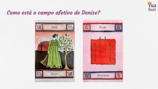 Como está o campo afetivo de Denise?
 