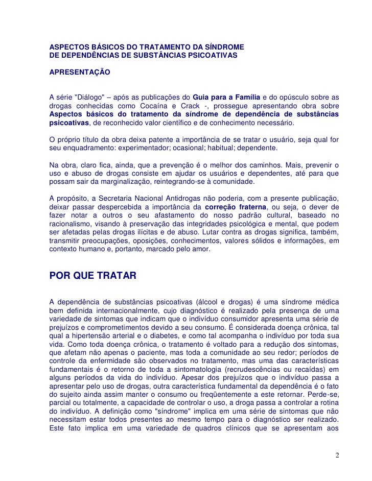 Apostila Tratamento Da Dependencia Quimica