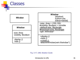 Classes Fig. 3-17,  UML Notation Guide 