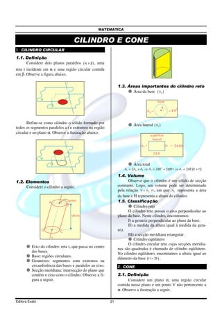 Revisão - Cone e Cilindro, PDF, Embalagem e rotulagem