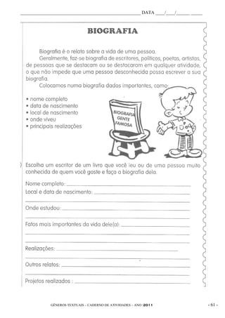 _____________________________________________________ DATA ____/____/______ _____




             GÊNEROS TEXTUAIS – CADERNO DE ATIVIDADES – ANO /2011                   - 61 -
 