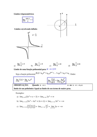 Apostila Calculo 1 - Limites de uma função - Engenharia Civil