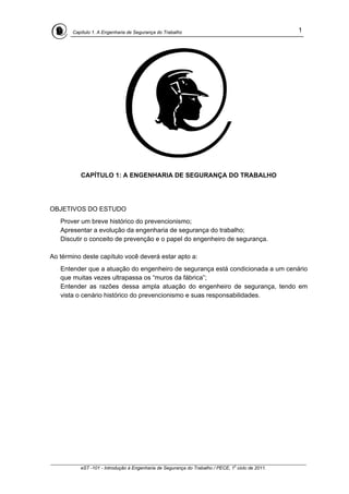 Apostila Engenharia de Segurança do Trabalho | PDF