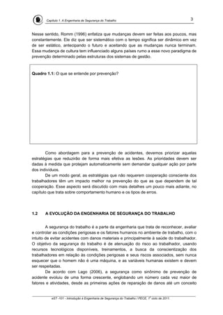 Apostila Engenharia de Segurança do Trabalho | PDF