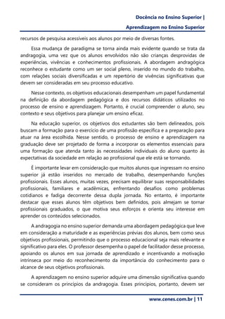 Andragogia no Ensino Superior: Orientando Adultos para Aprendizagem ...
