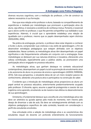 Andragogia no Ensino Superior: Orientando Adultos para Aprendizagem ...