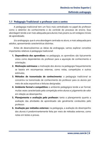 Andragogia no Ensino Superior: Orientando Adultos para Aprendizagem ...