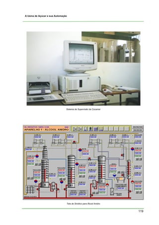 A Usina de Açúcar e sua Automação




                                Sistema de Supervisão da Cocamar




                                Tela de Sinótico para Álcool Anidro


                                                                      119
 