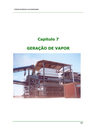 124
A Usina de Açúcar e sua Automação
Capitulo 7
GERAÇÃO DE VAPOR
 