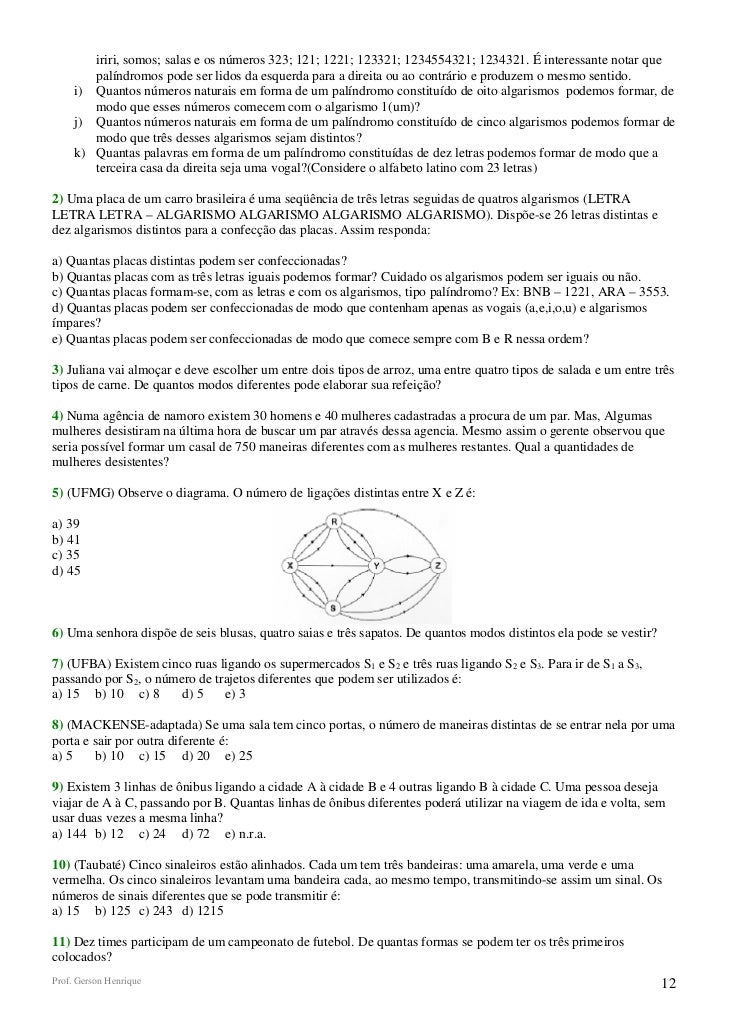 Apostila Analise Combinatoria