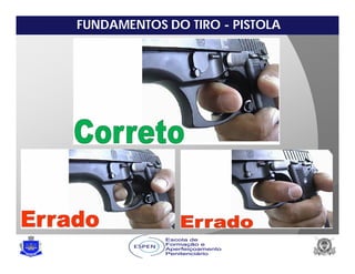 FUNDAMENTOS DO TIRO - PISTOLA
 