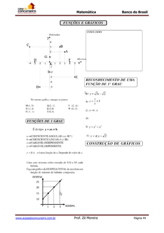 Matemática Banco do Brasil
www.acasadoconcurseiro.com.br Prof. Zé Moreira Página 44
 