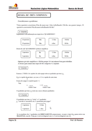 Raciocínio Lógico-Matemático

Página 36

Banco do Brasil

Prof. Zé Moreira

 
