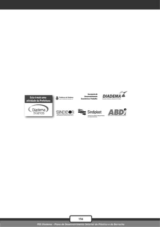 156
PDS Diadema - Plano de Desenvolvimento Setorial do Plástico e da Borracha
 