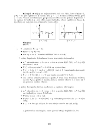 = 3  64 + 1 + 8e89 + 2 
= 8e1 + 195. 
Observação: Note que, escrevendo passo a passo todas as propriedades de limites, 
o cálculo do limite torna-se trabalhoso. Com a experiência, é possível aplicar 
diretamente estas propriedades. 
2. lim 
x!3 
x2+x6 
x+3 = 0 
0 ; 
Solução: Devemos eliminar a indeterminação, para isso, usaremos manipulações 
algébricas. 
lim 
x2+x6 
= lim 
(x+3)(x2) 
= lim 
(x 2) = x!3 
x+3 x+3  5. 
x!3 
x!3 
3. lim 
x!0 
px + 2  p2 
x 
0 ; 
= 0 
Solução: Multiplicando e dividindo pelo conjugado de 
px + 2  p2 
 
, temos que: 
lim 
x!0 
px + 2  p2 
x 
= lim 
x!0 
1 px + 2 + p2 
 = 
1 
2p2 
. 
4. lim 
x!1 
p3 x  1 
px  1 
= 0 
0 : 
Solução: De…nindo x = t6, e observando que se x ! 1, então t ! 1, temos que: 
lim 
x!1 
p3 x  1 
px  1 
= lim 
x!1 
t2  1 
t3  1 
= lim 
x!1 
t + 1 
t2 + t + 1 
= 
2 
3 
. 
5. lim 
x!1 
2x2 + 5 
5x2 + 3x 
=11 
; 
Solução 1: 
Pela propriedade (11), temos que: lim 
x!1 
2x2 
5x2 =  
2 
5 
. 
Solução 2: 
Colocando x2 em evidência no numerador e denominador, temos que: 
lim 
x!1 
2x2 + 5 
5x2 + 3x 
= lim 
x!1 
x2 
 
2 + 5 
x2 
 
x2 
 
5 + 3 
x 
 = lim 
x!1 
2 + 5 
x2 
5 + 3 
x 
=  
2 
5 
, 
pois 5 
x2 e 3 
x tendem a zero quando x ! 1 
Observação: Quando temos lim 
f (x) estamos denotando os limites no in…nito, 
x!1 
ou seja, queremos calcular lim 
f (x) e lim 
x!+1 
f (x). 
x!1 
63 
 