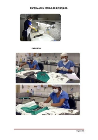 ENFERMAGEM EM BLOCO CIRÚRGICO.
Página 75
EXPURGO
 